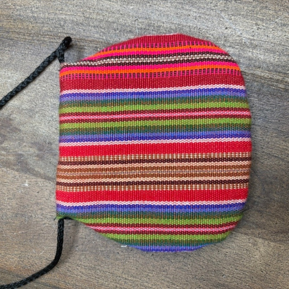 Vintage Guatemalan Worry Doll Purse Colorful Woven Bohemian Folk Mini Crossbody - Picture 8 of 10